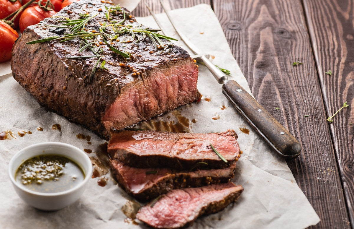 Garlic Herb Roasted Baron of Beef | Hop Creek Farms