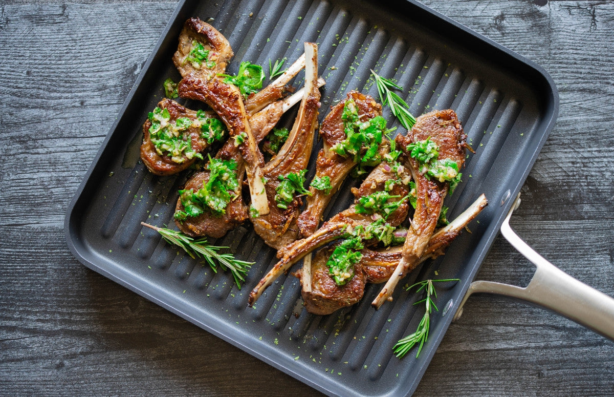 Garlic And Herb Lamb Chops Recipe | Hop Creek Farms