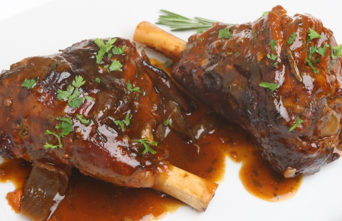 Braised Lamb Shanks | Hop Creek Farms