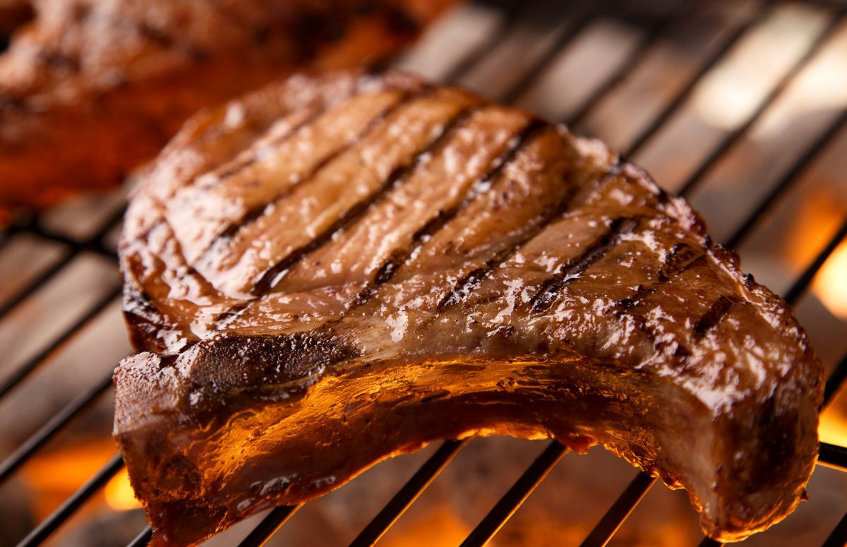 Savoury Ginger-Soy Glazed Pork Chops | Hop Creek Farms