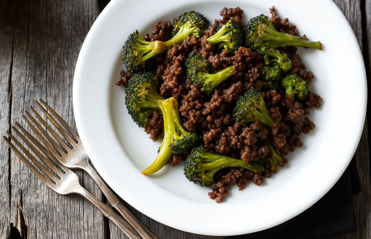 Ground Beef and Broccoli