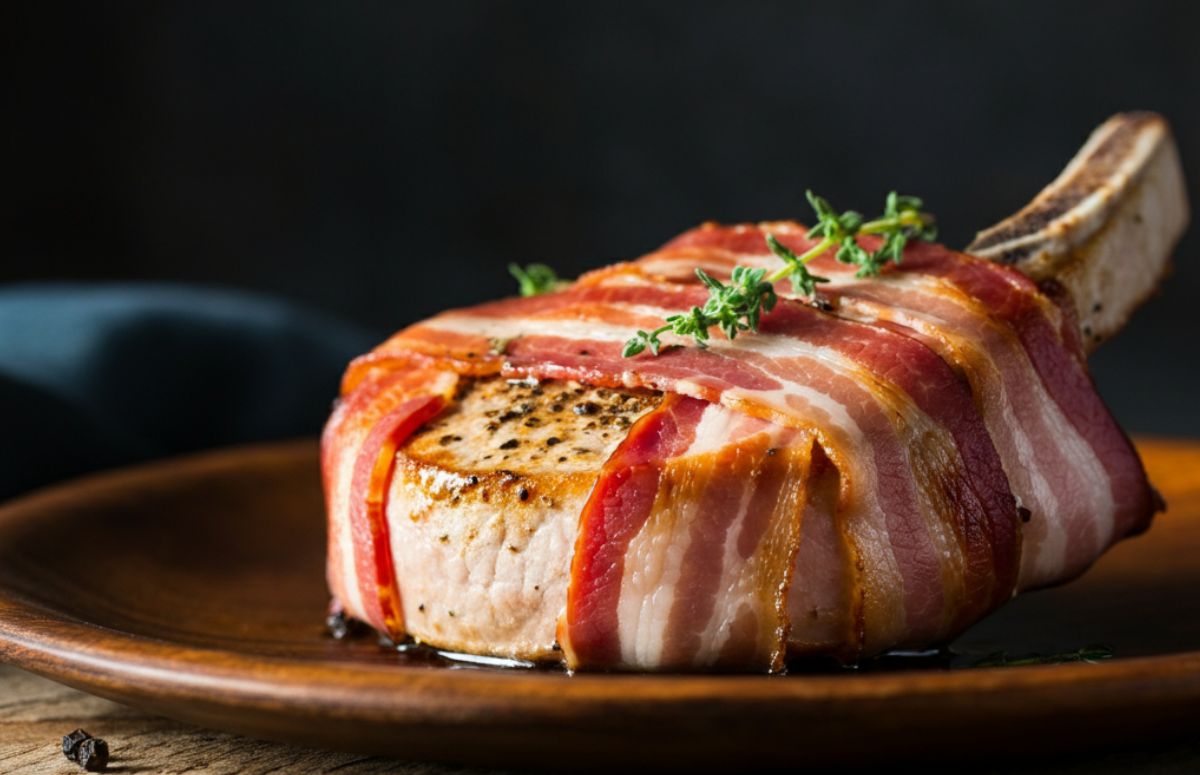 Bacon-Wrapped Pork Chops