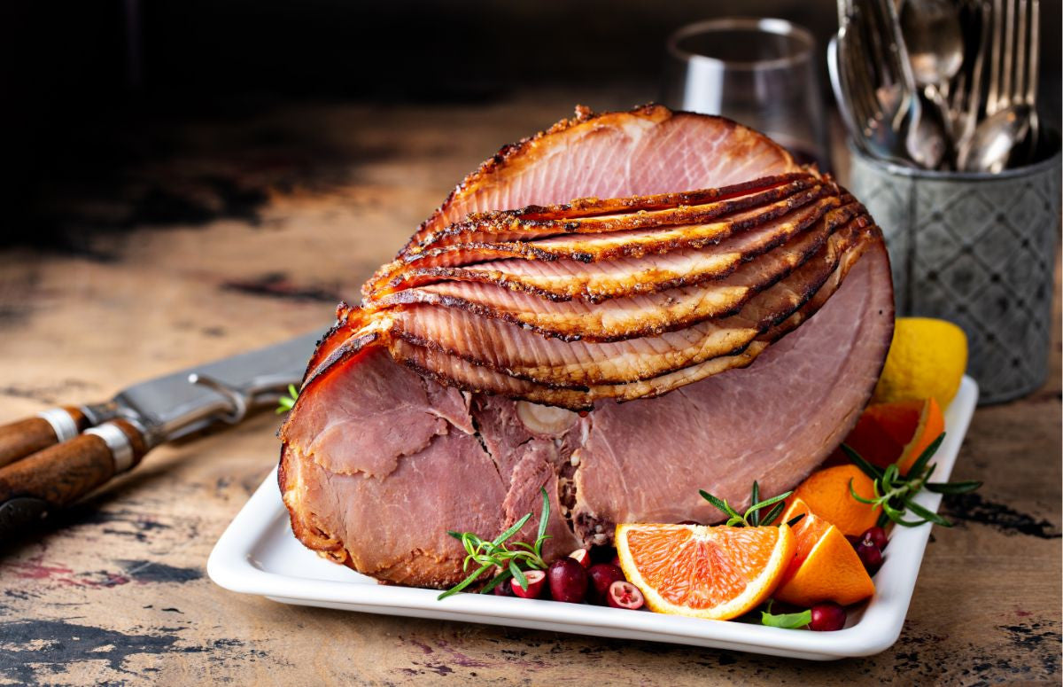 Brown Sugar Mustard Glazed Ham | Hop Creek Farms