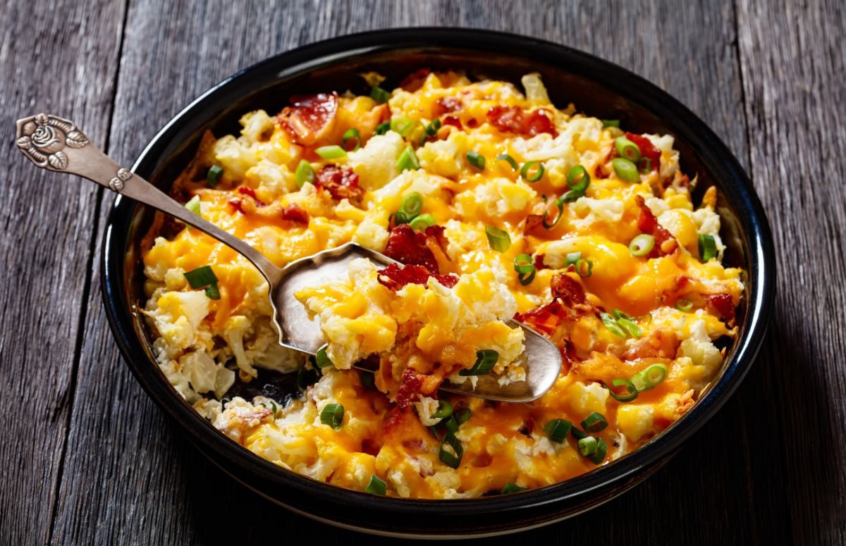 Loaded Cauliflower Casserole | Hop Creek Farms